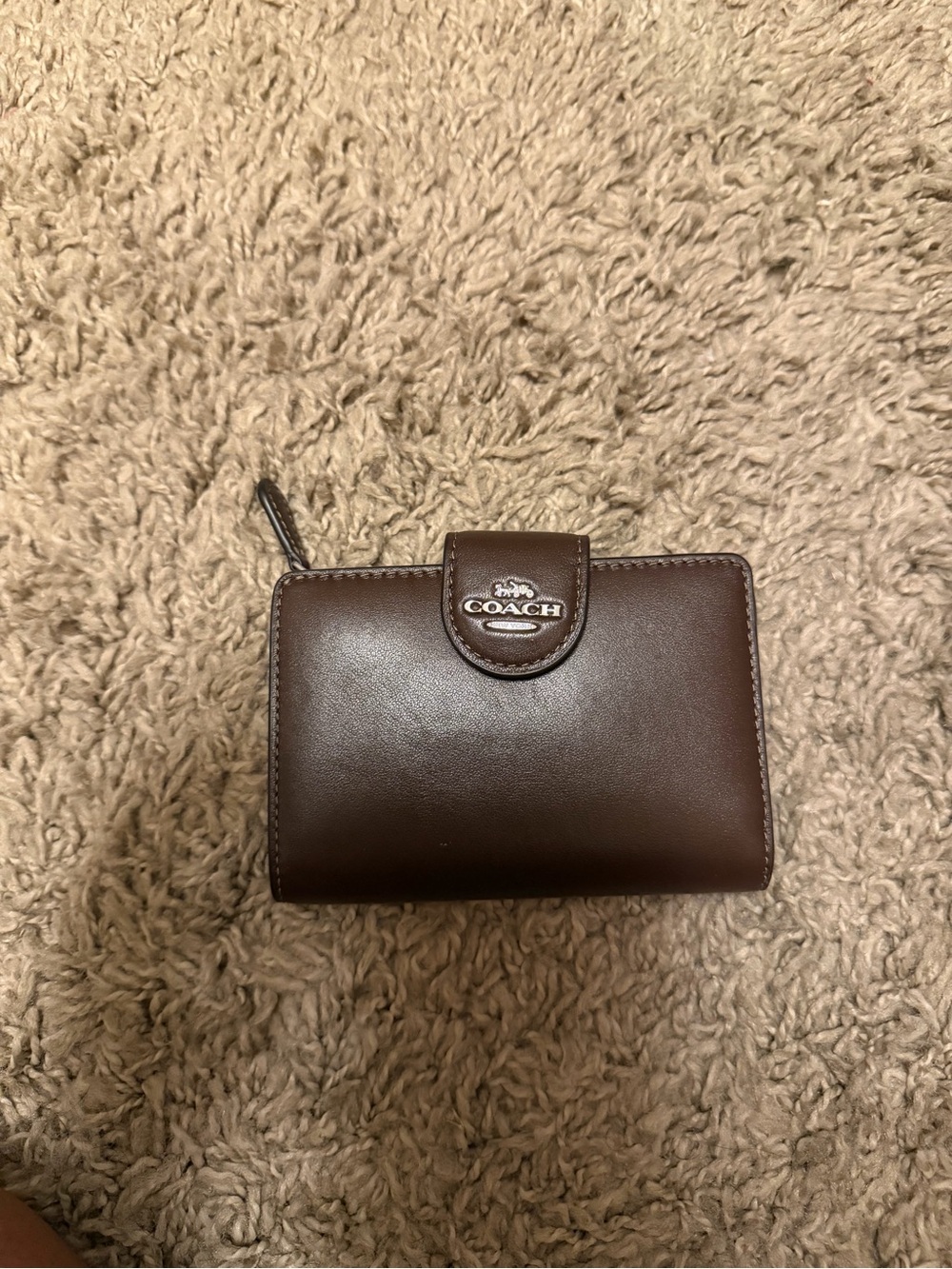Coach Maple Medium Corner Zip Wallet